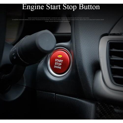Engine Start Stop Button Adhesive Sticker Key Accessories Car Styling Switch for Mazda 3 BM BN 6 GJ1 GL CX-4 CX4 CX-5 CX5