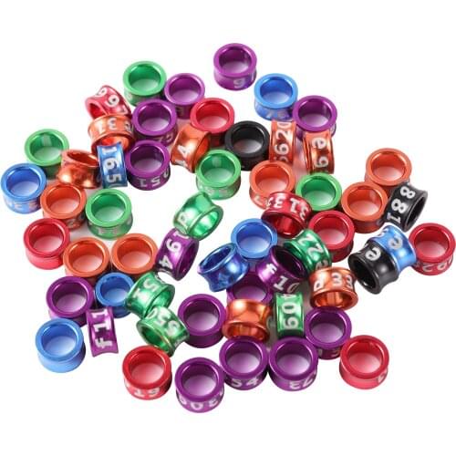 Bird Foot Ring With Word ID 4mm/4.7mm Bird Ring Pigeon Foot Ring Bird Outdoor Flying Training Tool 6 Colors Mixed 500 Pcs