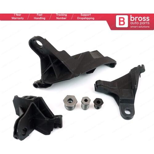 BHL17 Headlight Headlamp Brackets Holder Tabs Repair Set Right Side A2118201414 for Mercedes E Class W211 S211 2002-2009