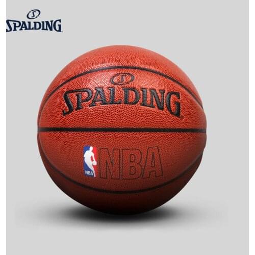ORIGINAL Spalding NBA indoor outdoor sports basketball ball general size 7 PU material mens match training teaching 74-601Y