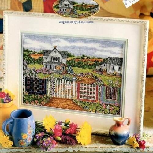 Top Quality special lovely counted cross stitch kit beautiful house home villa cottage diane phalen