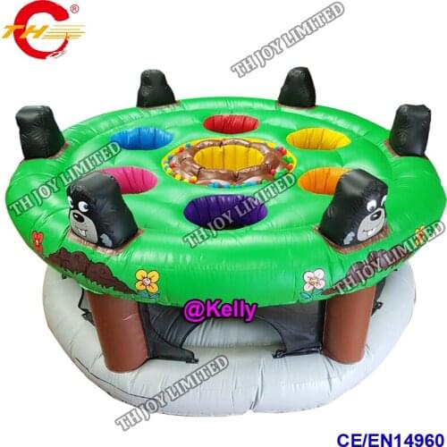 2019 new coming inflatable human whack a mole game carnival game for sale, commercial interactive inflatable poke a mole games
