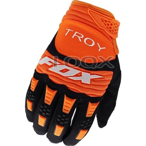 Pawtector Black/Orange Gloves Motorbike Motocross MX ATV MTB Dirt Bike Racing Gloves