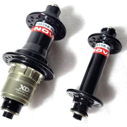 Light Novatec A291SB-SL F482SB-SL J-hook Hubs front 20H 24H rear 24H 28H holes V-Brake 4 pawls freehub XDR 12s road hub black
