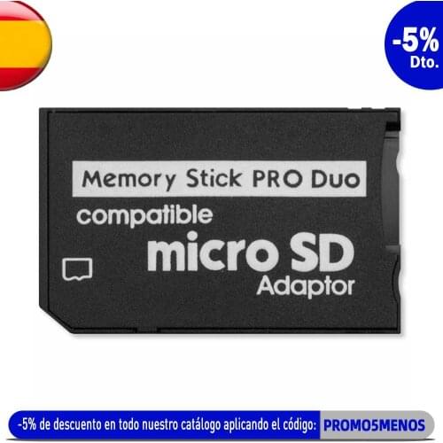 Single Slot Micro SD/TF up to 64GB to MS Memory Stick Pro Duo Adapter Black Converter for PSP Portable Handycam Camera