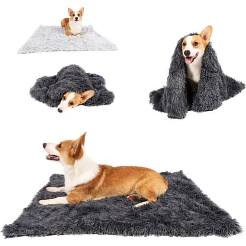 Plush Pet Cushion Double Pet Blanket Golden Hair Large, Medium and Small Dog Cushion Cat Blanket Warm and Comfortable