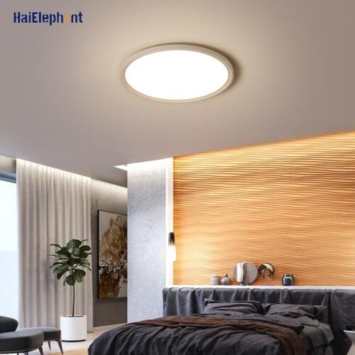 Simple Round LED Ceiling Lights For Bedroom Loft Corridor White Black Gold Lamps Home Deco Lighting Fixtures AC90-260V Luminaria