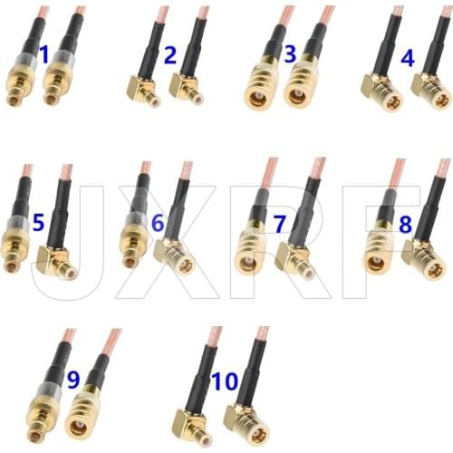 JXRF Connector SMB Male Female to SMB Male Female Right angle Pigtail Jumper RG316 Cable 10CM-5M