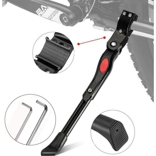 1Pcs Black/White Adjustable MTB Road Bicycle Kickstand Parking Rack Mountain Bike Support Side Kick Stand Foot Brace