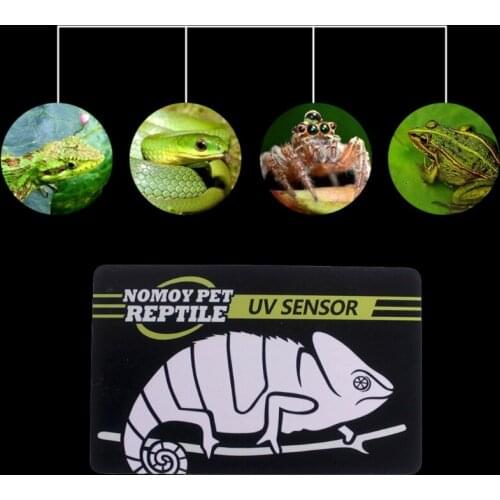 Reptile UVB Light Lamp Bulb Test Card UV Tests Paper Reptiles Terrarium Lamp Life Effective Tester Meter