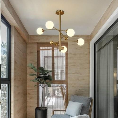 Nordic Living Room Luxury Copper G9 Led Chandelier Rotatable Arms Led Pendant Chandelier Lighting Foyer Brass Chandelier Lamp