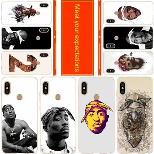 Silicone Case For Xiaomi Redmi Note 10 9 8 7 6 5 Pro Max 10s 9s 9T 8t 4G 5G Cover 2Pac Tupac Amaru Shakur