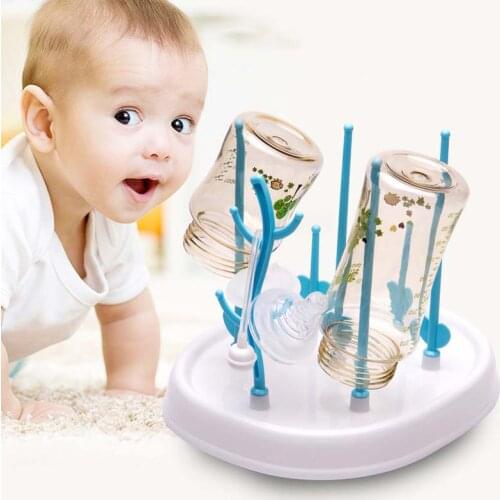 Baby Bottle Drying Rack Simple Tree Shape Cleaning Drying Rack Shelf Kitchen Feeding Holder Tools