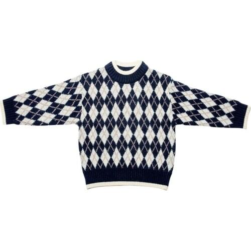 2020 Boys Fashion Pattern Knitwear Casual Style Autumn Knitted Boys Sweaters Hot Students Woolen ChildrenS Clothes T-Shirt 1001