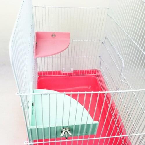 Legendog Hamster Corner Platform Fan-shaped DIY Bird Stand Platform Hamster Cage Platform Small Pet Cage Accessory Supplies
