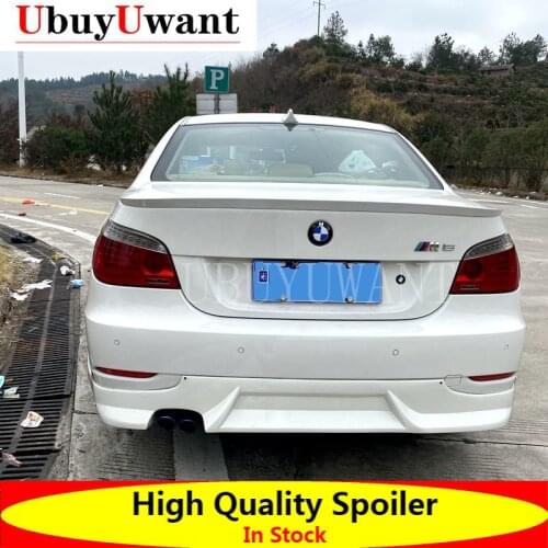 For E60 BMW M5 5 Series 2005-2010 ABS Plastic Car Tail Wing Decoration Rear Trunk Spoiler For 520 523 530 535