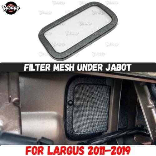 Filter mesh new look for Lada Largus 2011-2019 under jabot ABS plastic accessories guard cover protective pad car styling tuning