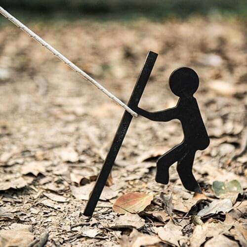 2PCS Iron Outdoor Camping Tent Pegs Ground Nails Canopy Dolls Nails Hiking Tent Stakes Pins Tent Accessories Camping Supplies