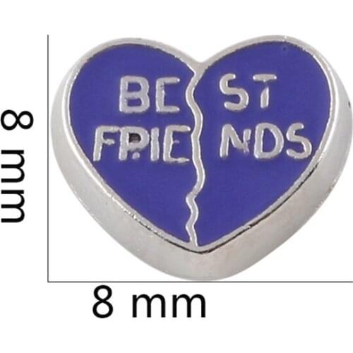 20Pcs/lot Best Friends Floating Charms Hand-made DIY for Glass Lockets