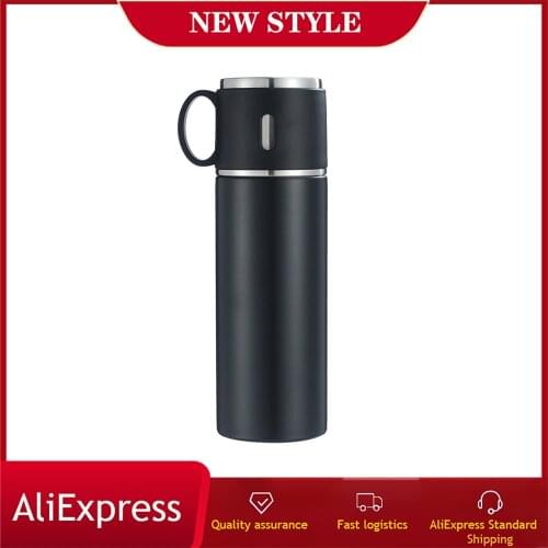304 Stainless Steel Thermos Mug Water Bottle Men and Women Portable Vacuum Flask Cup Business Gifts Custom Thermos