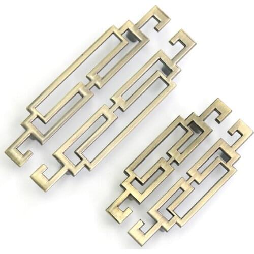 4PCS Classic Bathroom Vanity Cabinet Pulls Door Handles Drawer Dresser Knobs Antique Zinc alloy furniture Handles