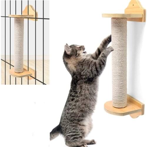 53cm Cat Scratch Column Cat Climbing Frame Pet Toys Scratching Board Kitten Wall-mounted Scratching Post Scratcher Sisal Tree