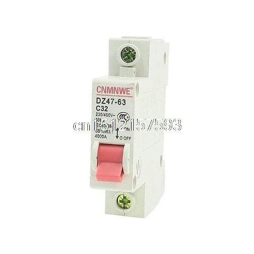 AC 230/400V 20A 1-Pole Overload Protection MCB Miniature Circuit Breaker