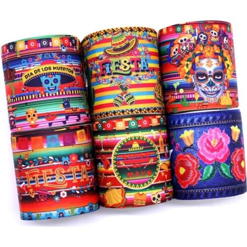 Free shipping 50 yard cartoon printed grosgrain ribbon 31405