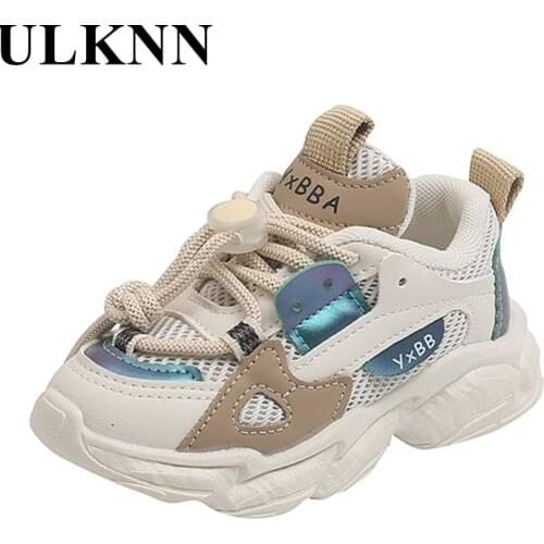 Childrens Sports Shoes Boys Mesh Breathable Outdoor Shoes Girls Casual Running Shoes Boys White Sneakers Size 21-36