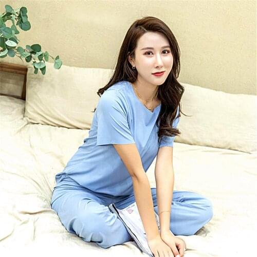 Womens Pajamas Trouser Suits Nuisette Pyjamas De Verano Mujer Women Sexy Nightie Underwear Set Woman 2 Pieces Pizama Damska
