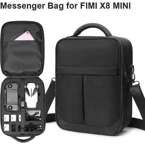 Drone Travel Carrying Case for FIMI X8 Mini Drone Shockproof Messenger Crossbody Bag Oxford Cloth Portable Handbag