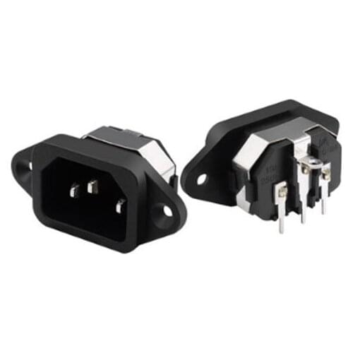 HOT NEW Power socket fitting with button embedded 3 head patch foot 3PIN AC-04ABelt hasp