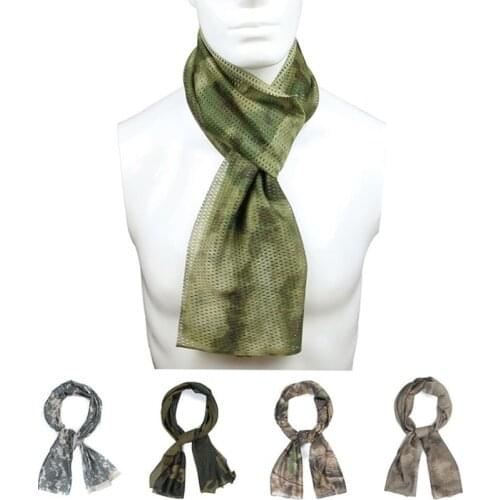 Camouflage Mesh Scarf Outdoor Jungle Muffler Breathable Headband Tactical Outdoor Climbing Sport Accessories Hot Scraf New Camo