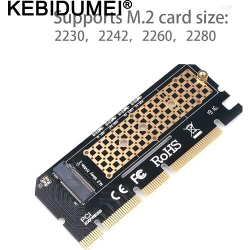 KEBIDUMEI Portable Expansion Card for PCIE to M2/M.2 Adapter/PCI Express M.2 SSD PCIE Adapter M.2 NVME/M2 PCIE Adapter Computer
