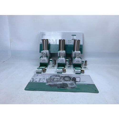 New Aftermaket Engine Part 3TNE74 Engine Rebuild Kit With Piston Rings Liner Cylinder Gaskets For Yanmar