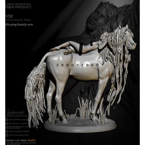 1/32 Resin model kits figure beauty colorless and self-assembled TD-2871