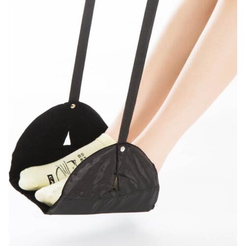 Portable Footrest Polyester Flight Carry-on Foot Rest Travel Pillows Leg Hammock Airplane Relieve Feet Swelling Footrest