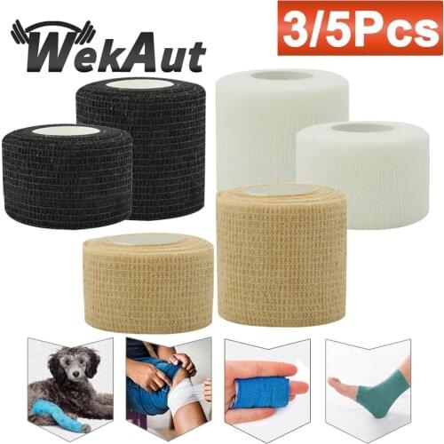 Outdoor Self Adhesive Elastic Bandage Elastoplast First Aid Tool Medical Health Care Treatment Gauze Tape for Knee Support
