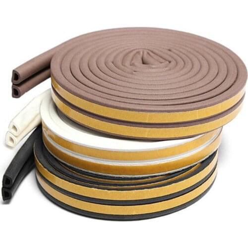 5m/16ft E D P Type Self Adhesive Window Door Draught Excluder Seal Strip
