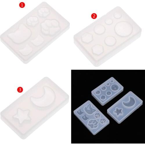 Silicone Mold DIY Crafts Claw Moon Geometry Mirror For Jewelry Making Decorative Tools