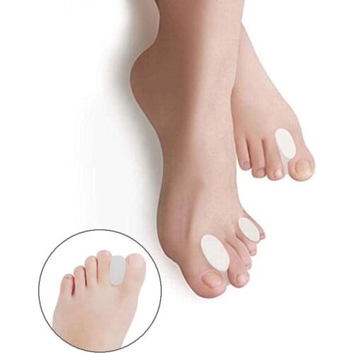 1 Pair Silicone Toe Separators Overlap Toe Divider Hallux Valgus Corrector Bunion Guard Relaxer for Overlapping Toe Feet Care