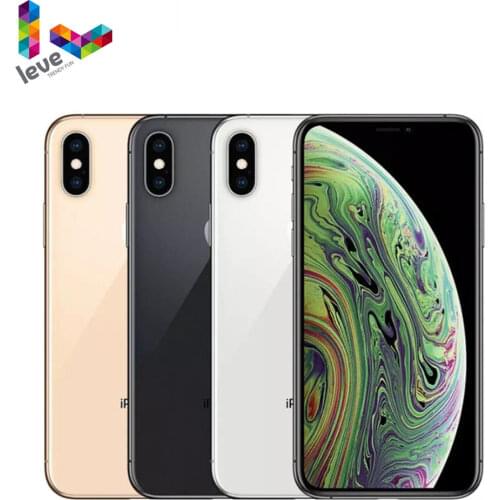 Apple iPhone XS Unlocked Mobile Phone 5.8inch A12 Bionic 4GB RAM 64GB/256GB ROM Hexa Core 12MP NFC 4G LTE Original iOS Cellphone