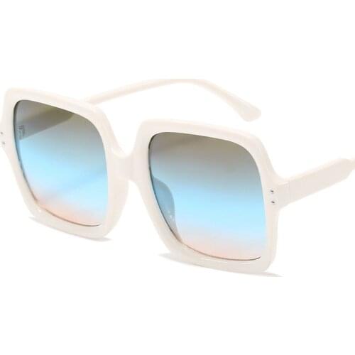 Vintage Oversize Square Sunglasses Women Luxury Brand Big Frame Women Sun Glasses Black Fashion Gradient Female Glasses Oculos