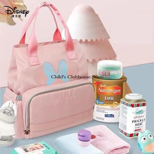 Disney Baby Bag Back Milk Bag Thermal Insulation Multi Function Large Capacity Backpack with Pregnant Bag