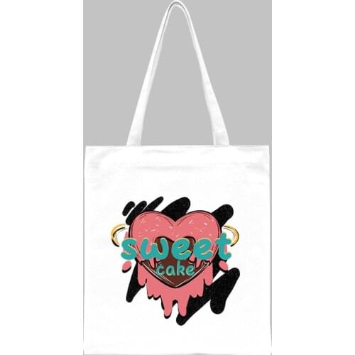 Womens Canvas Shoulder Casual Bag Shopper Bags Printing Shopping Bag Lady Handbag Eco Reusable High Capacity Tote Bags