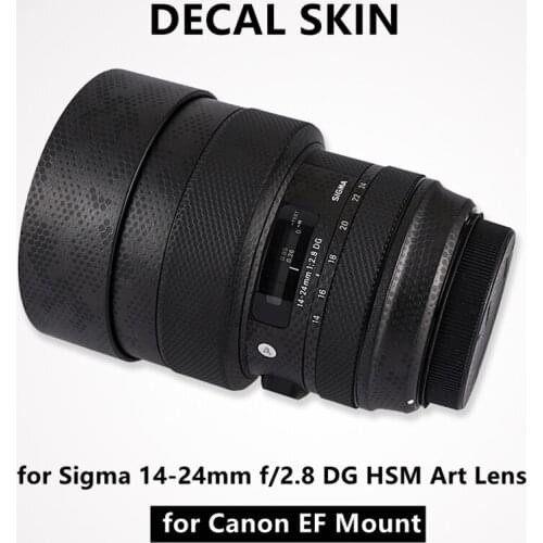 14-24 F2.8 Lens 3M Vinyl Lens Skins for Sigma 14-24mm f/2.8 DG HSM Art Lens ( for CanonEF Mount ) Decal Protector Cover Sticker