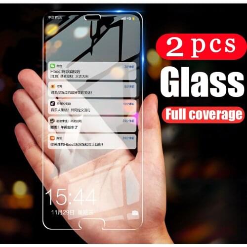 2Pcs 9H for huawei P30 P20 pro P10 P9 lite tempered glass phone screen protector protective film on the glass smartphone