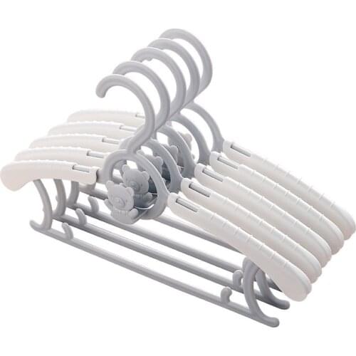 5/10/20Pcs Clothes Hanger Flexible Racks Plastic Clothing Display Kids Hangers Coats Hanger Organizer For Baby Child Aldult