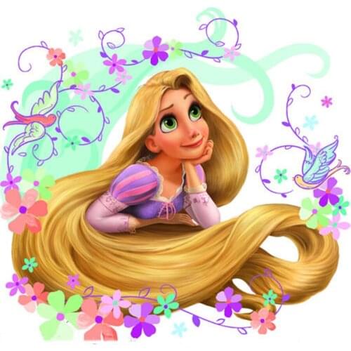 Diamond Painting Disney 5D DIY Long Hair Princess Diamond Embroidery Cross Stitch Kits Home Decor Diamond Mosaic Art