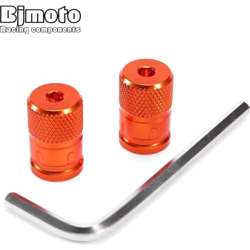 For Honda Yamaha CNC Aluminum Motorcycle Wheel Tire Valve Stem Caps Moto Airtight Dust Covers For Car Trucks Bikes